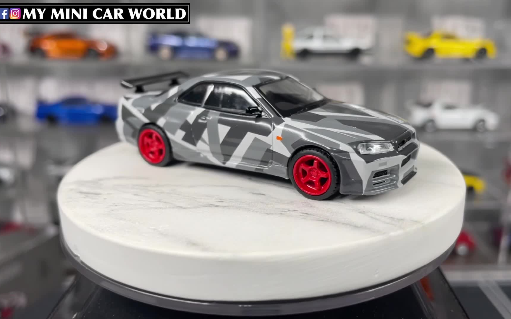 mini gt 1/64 nissan skyline gt-r v-spec ii (digital camouflage