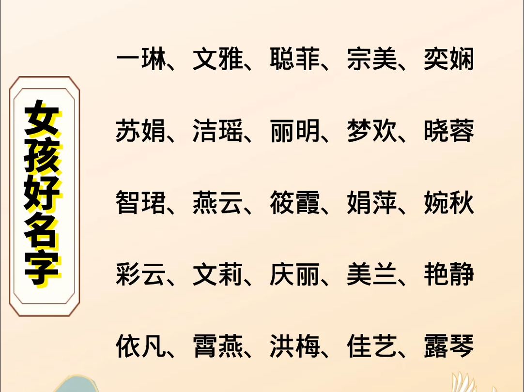 女孩名字叫什么好听又有内涵的、罕见独特好听!—潍坊宝宝起名王易明哔哩哔哩bilibili