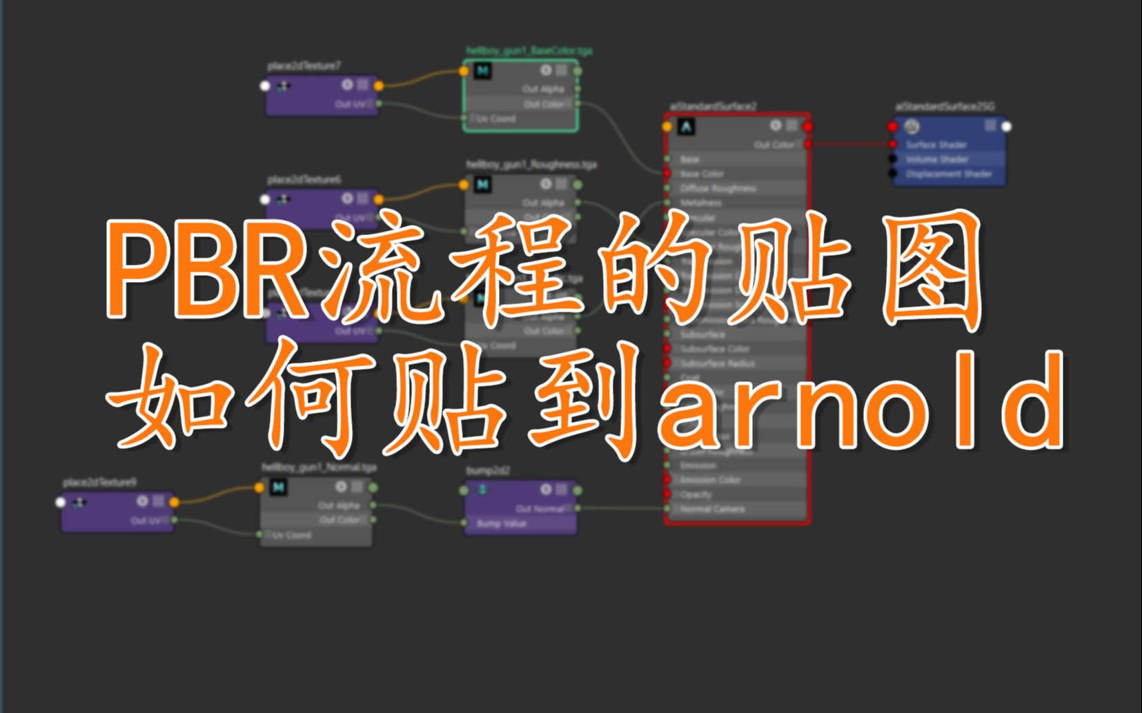 zbrush匠人出品——pbr贴图如何在阿诺德材质中使用哔哩哔哩bilibili