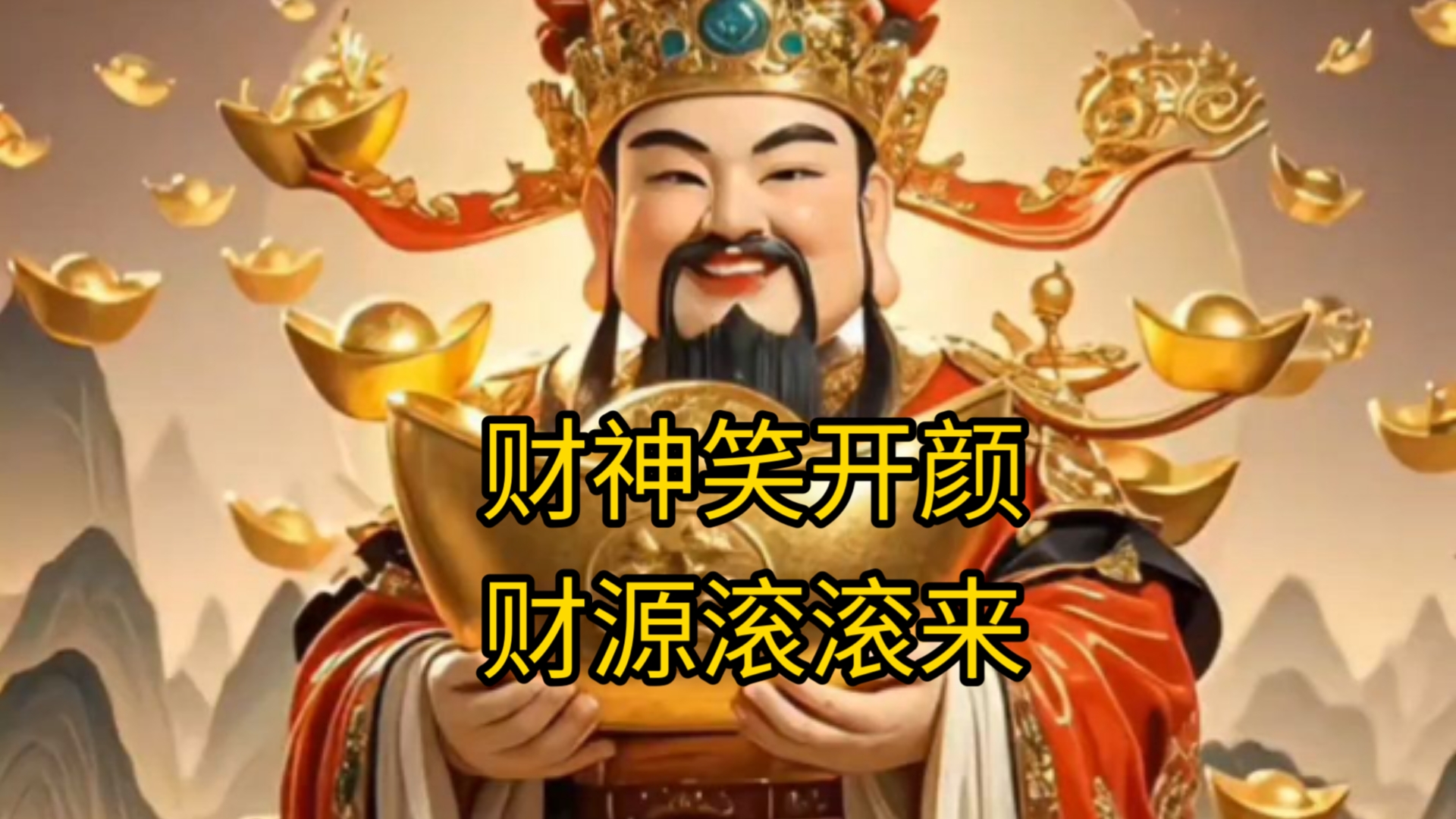财源滚滚来,财神笑开颜,三连关注转发接收财运吧