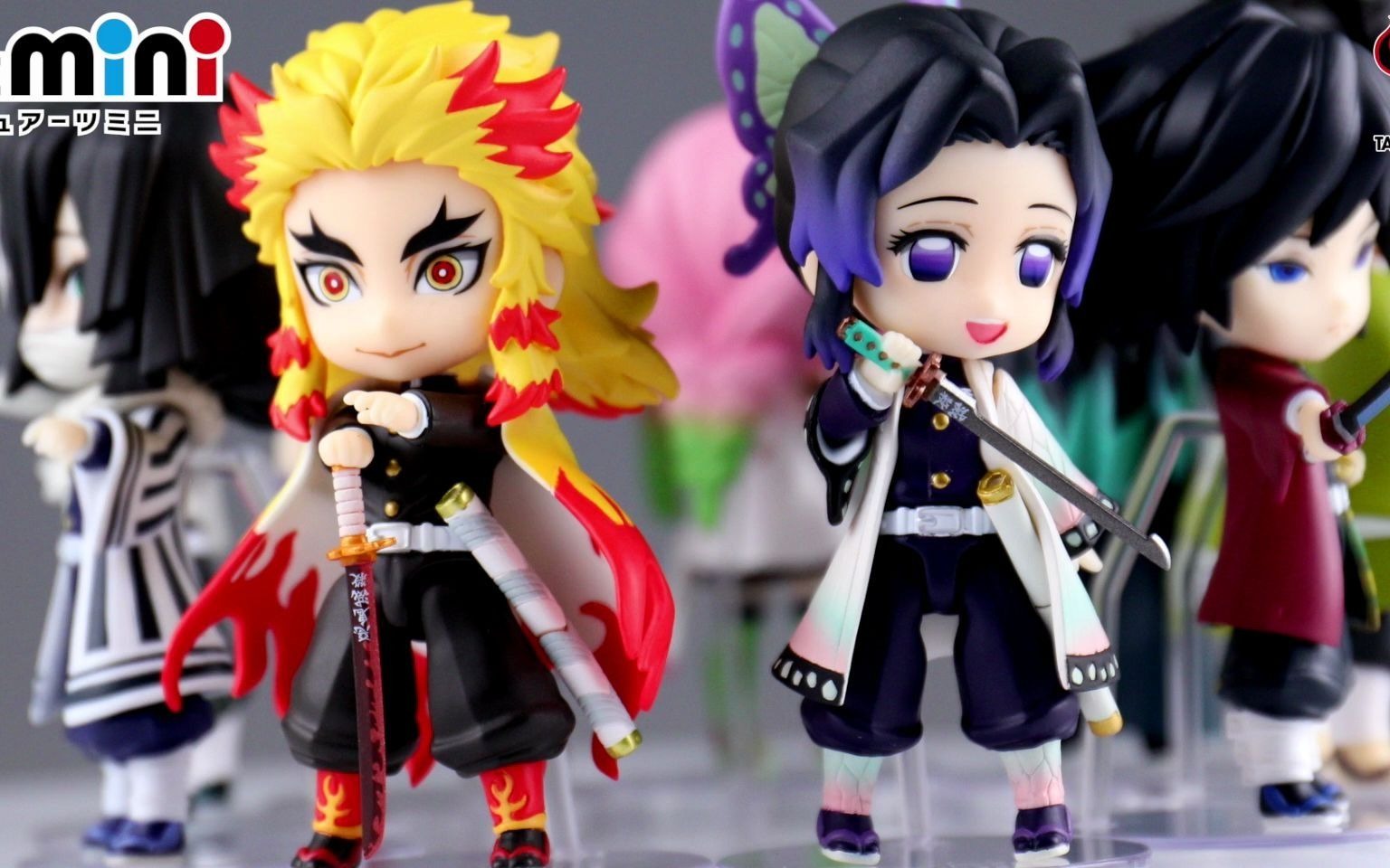 模玩展示figuartsmini鬼灭之刃九柱