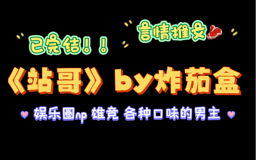 【言情推文】np娱乐圈《站哥》by茄盒 txt全文哔哩哔哩bilibili