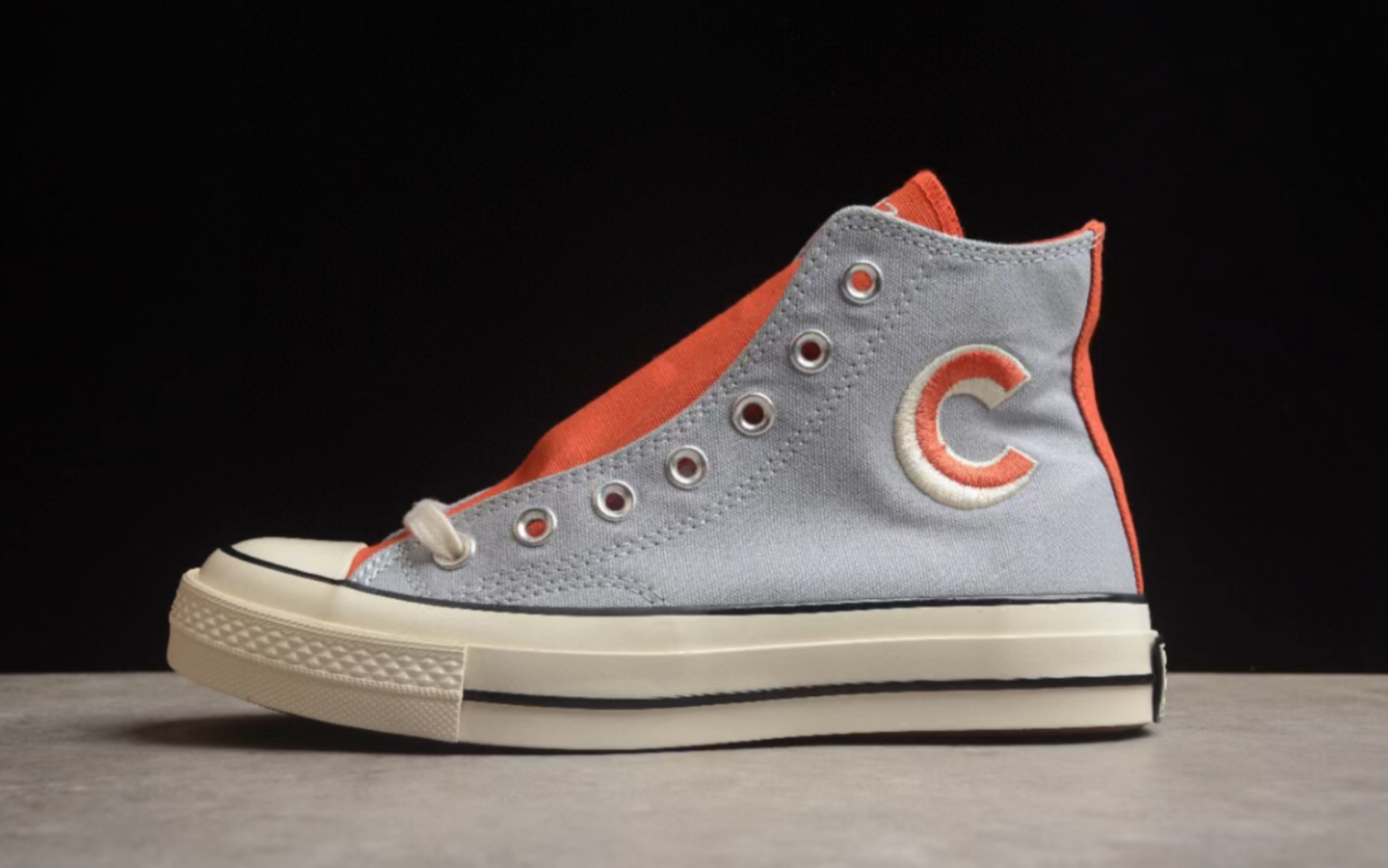 匡威 converse chuck 1970s 撞色3d刺绣大c字母双色logo 高帮户外帆布