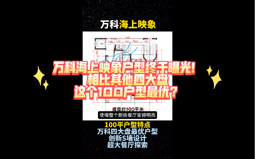 万科海上映象户型终于曝光!相比其他四大盘这个100户型最优?哔哩哔哩bilibili