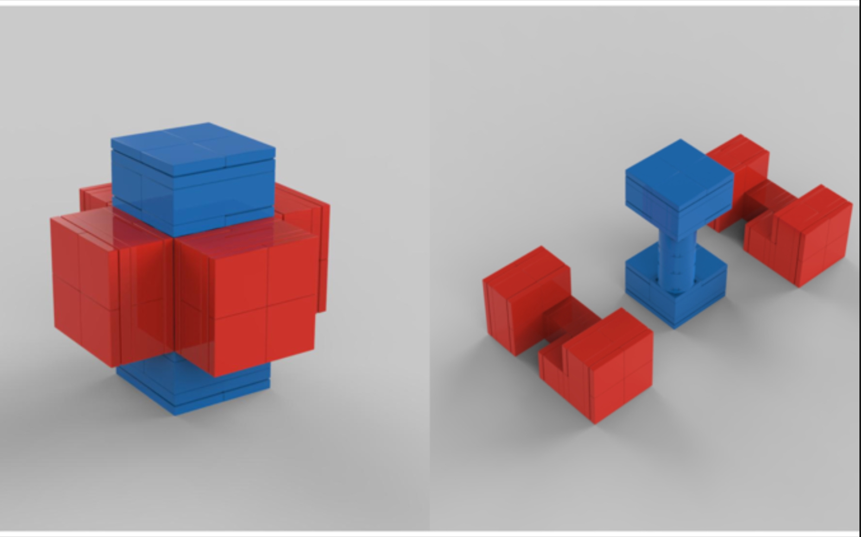 简单的乐高版互锁结构,展示动画_哔哩哔哩_bilibili