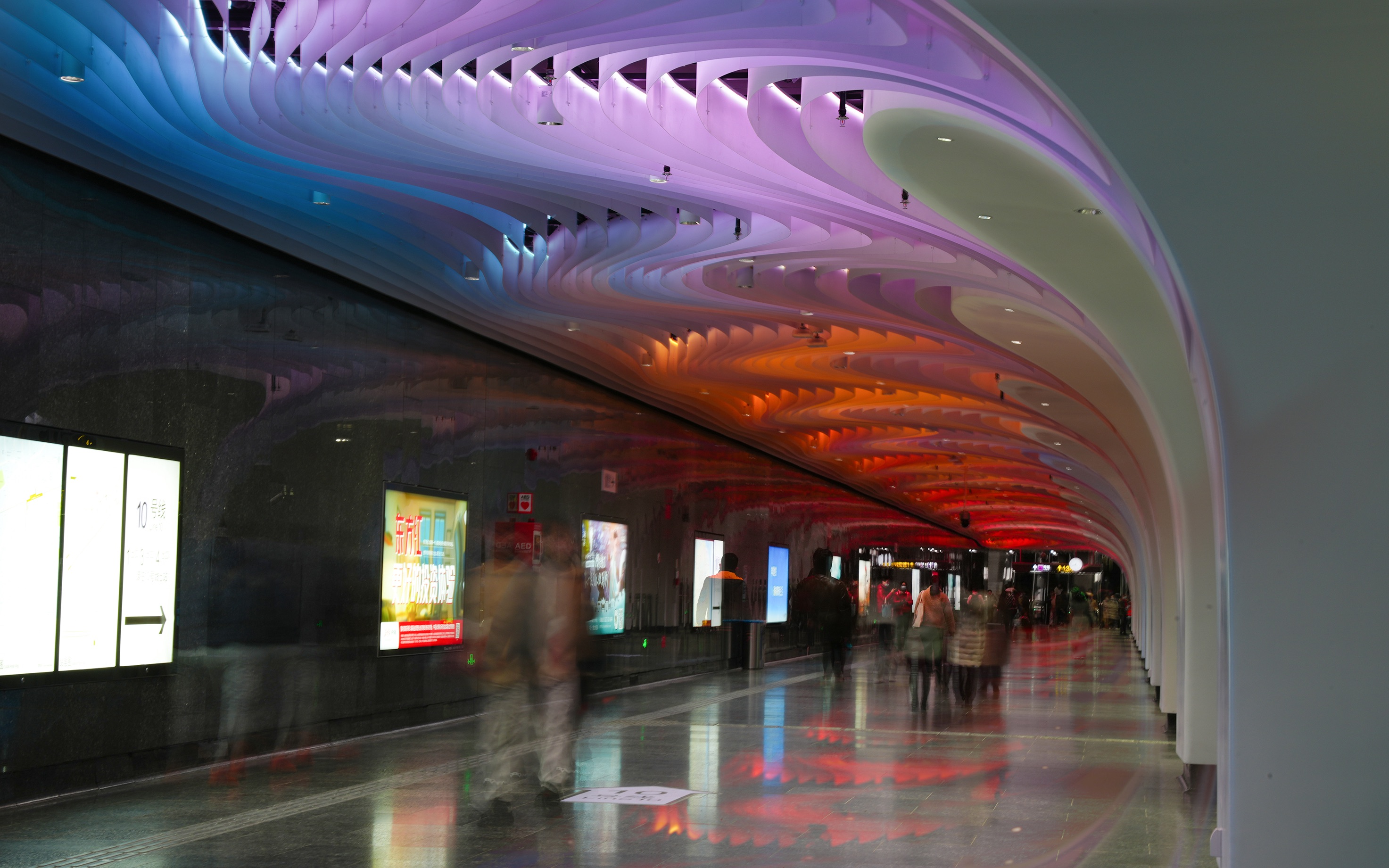 4kpov上海地铁14号线陆家嘴豫园乘坐录像