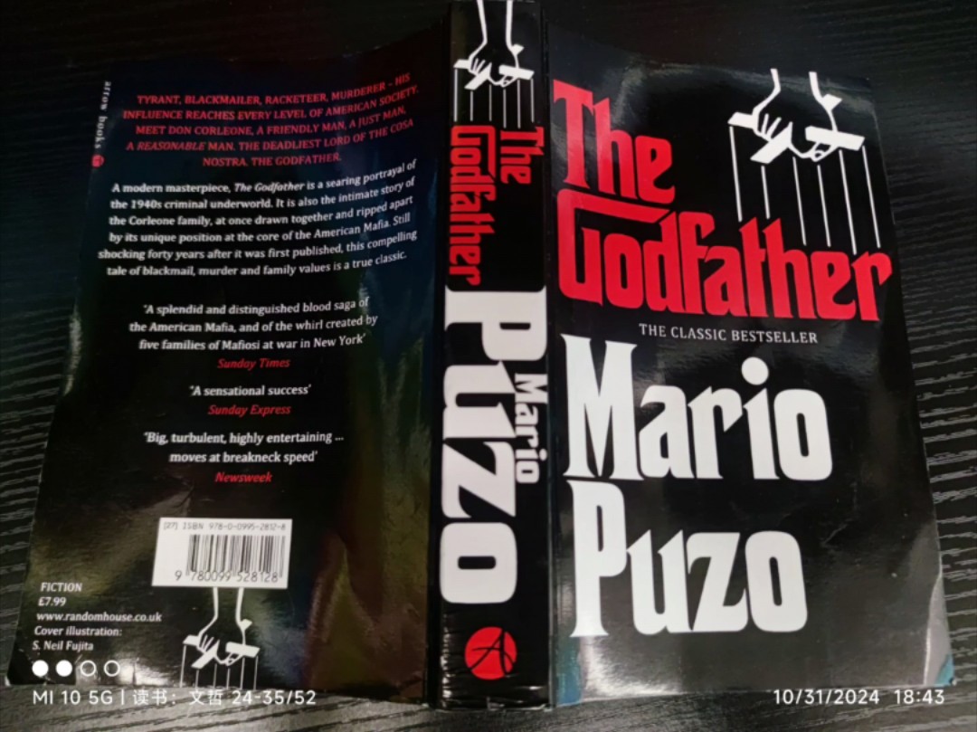 读书:文哲 2435/52《教父 1》 《The Godfather Book I》 By Mario Puzo 1969 Arrow哔哩哔哩bilibili