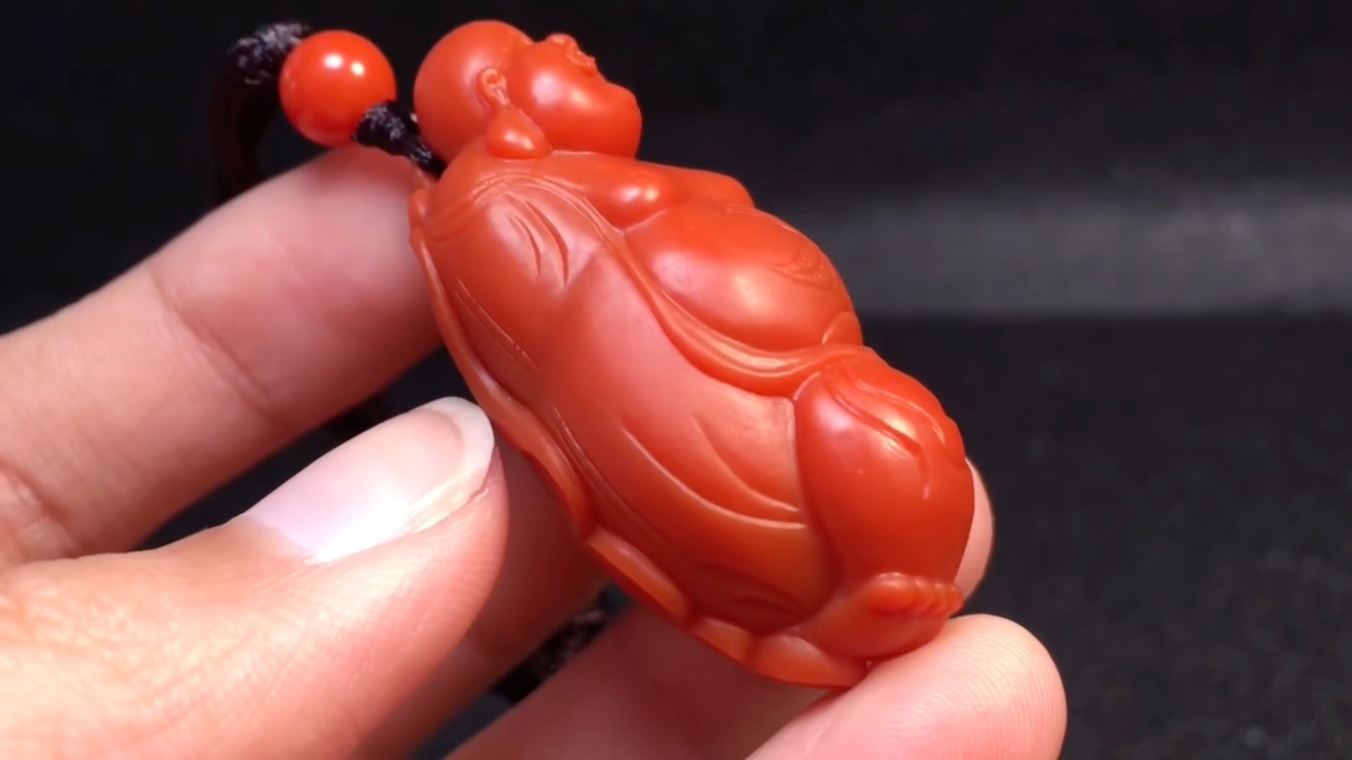 瀚林文玩阁南红玛瑙保山原矿无胶无裂纯色无纹满色满肉朱砂均匀纯色无