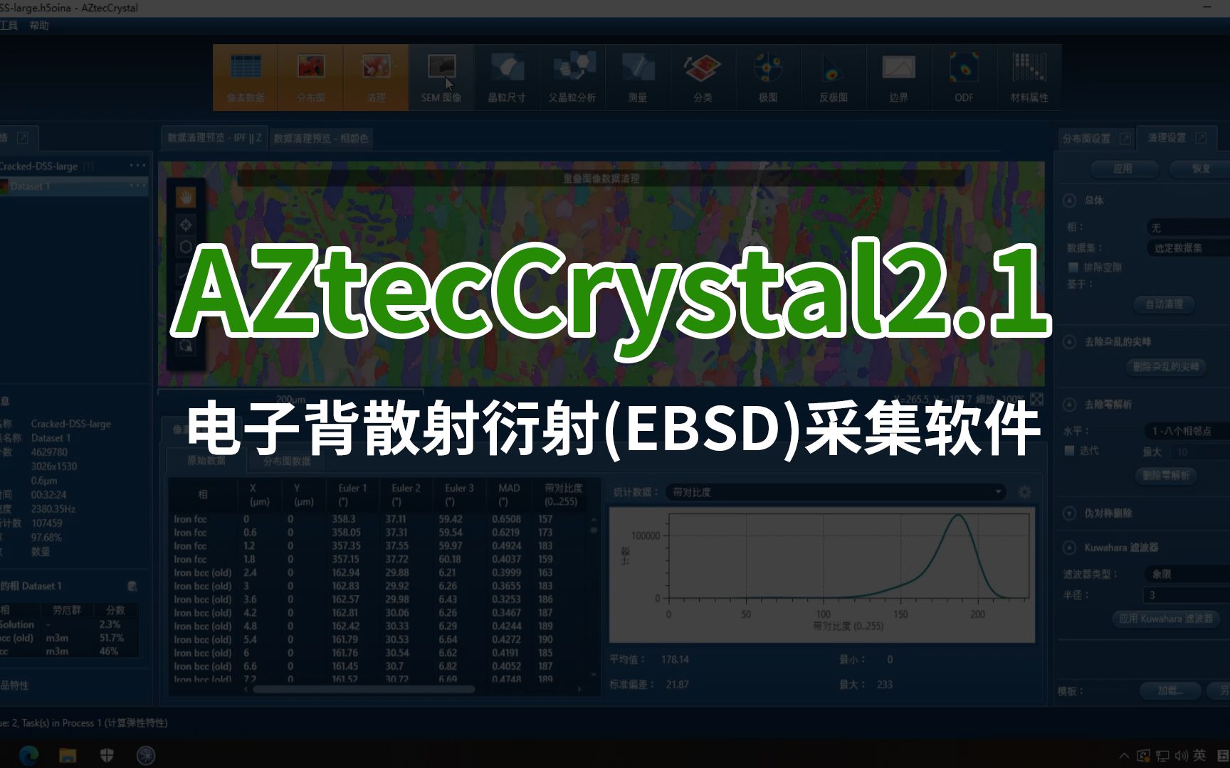 AZtecCrystal2.1.2一键安装 电子背散射衍射(EBSD)采集的数据软件哔哩哔哩bilibili