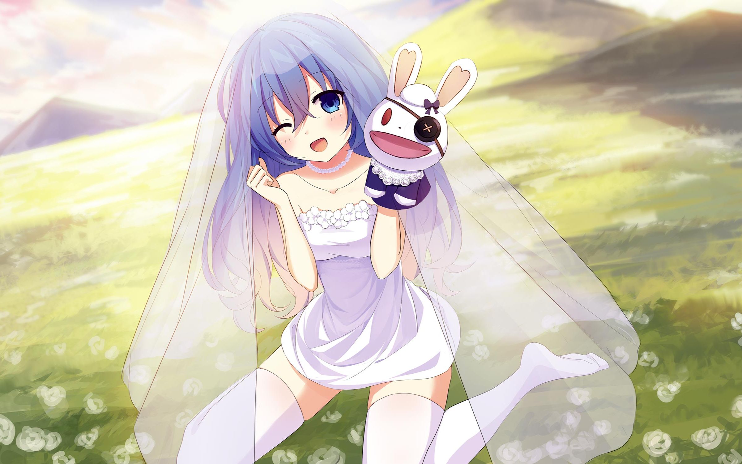 约会大作战 冰芽川四糸乃 婚纱 绘画过程