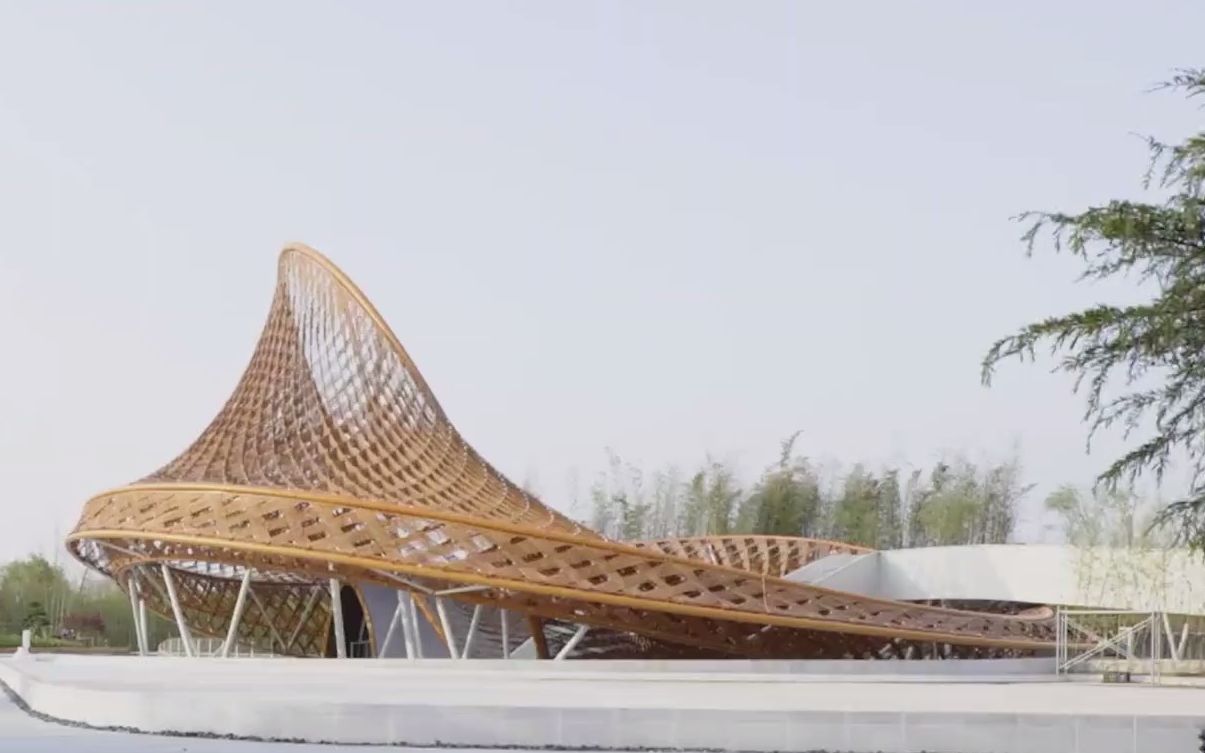 建筑实践 | 第十届崇明花博会竹藤馆:异形拱展厅的数字建造"黑科技"| 
