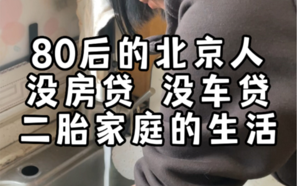 北京80后普通二胎家庭没有房贷 没车贷的日常生活是什么样的?内容过去真实哔哩哔哩bilibili