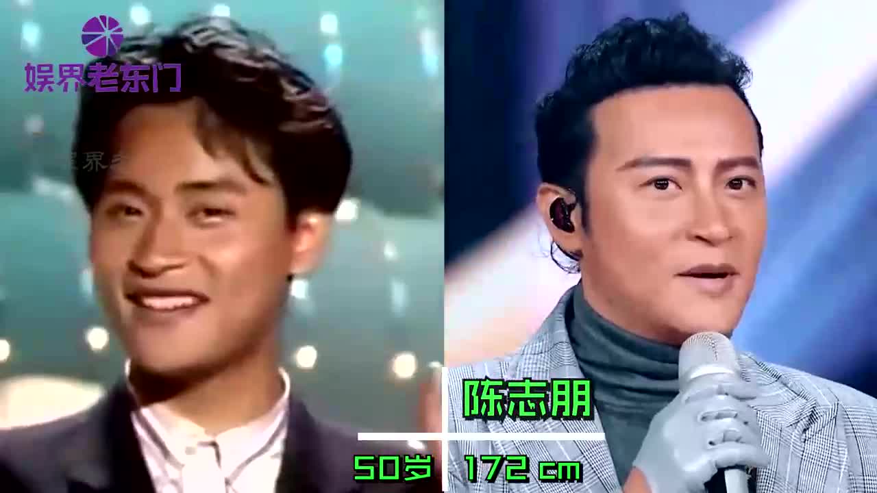 年过40男神今昔对比,苏有朋驻颜有术抹平年龄差,张卫健一头青丝变秃头