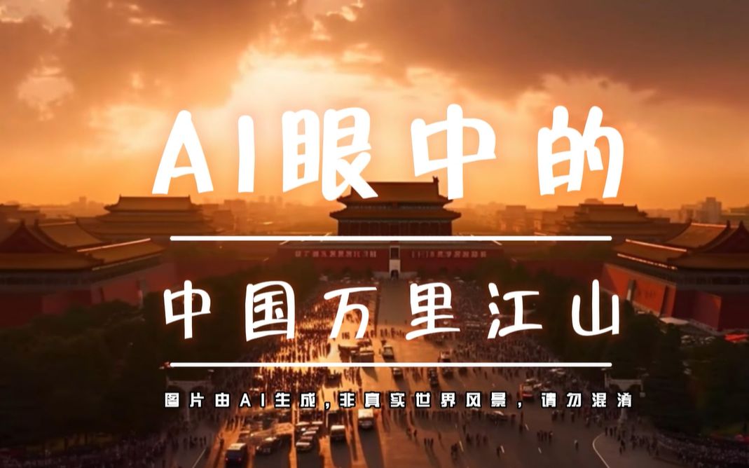 【大制作】AI眼中的中国万里河山哔哩哔哩bilibili