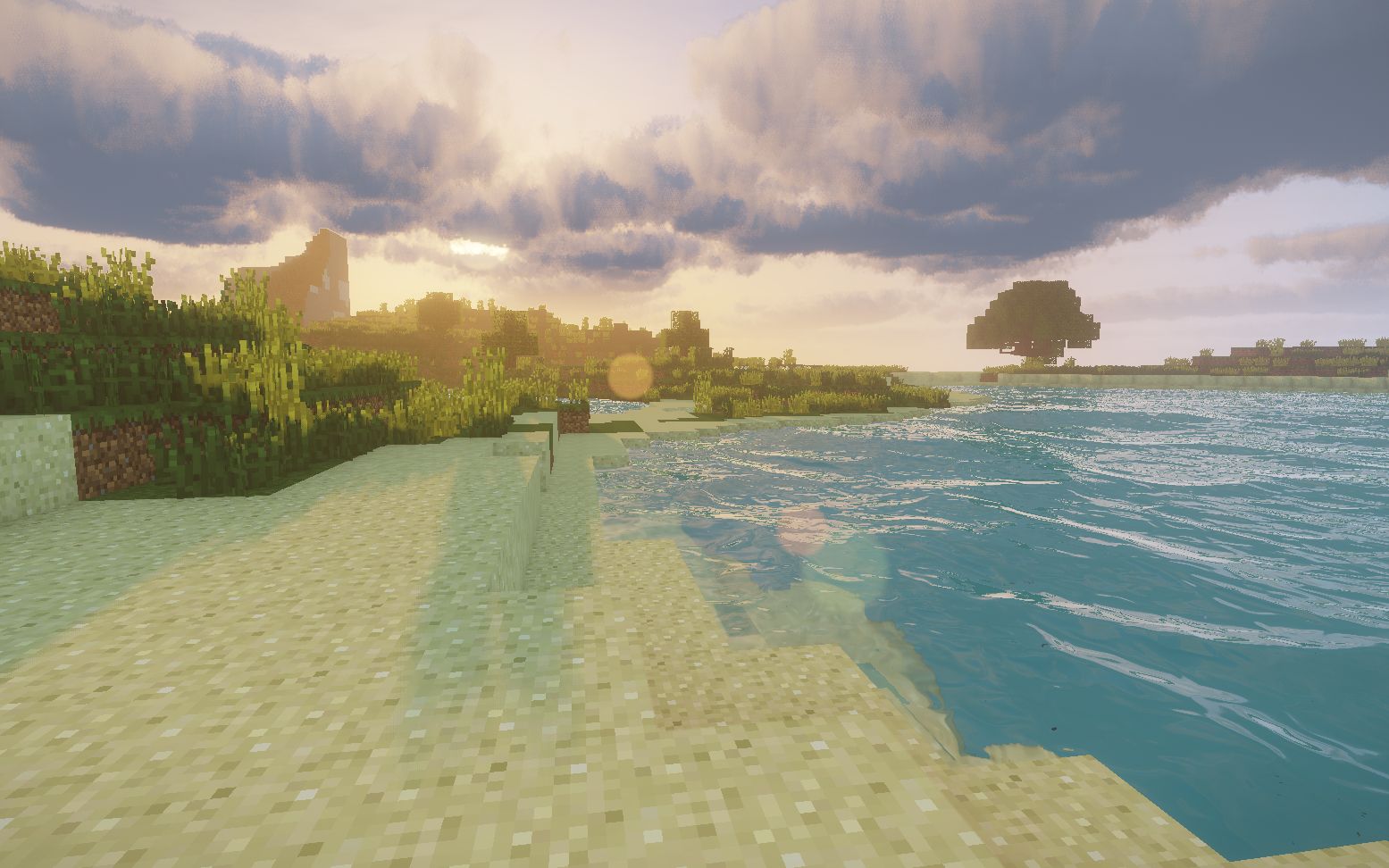 我的世界生存9:挖完矿种完地出去逛逛,遇到超级美景