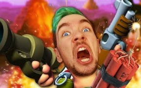 [图]Jacksepticeye| 《百战天虫：部落战争》 第2集 哈利路亚...嘣！ | Worms Clan Wars