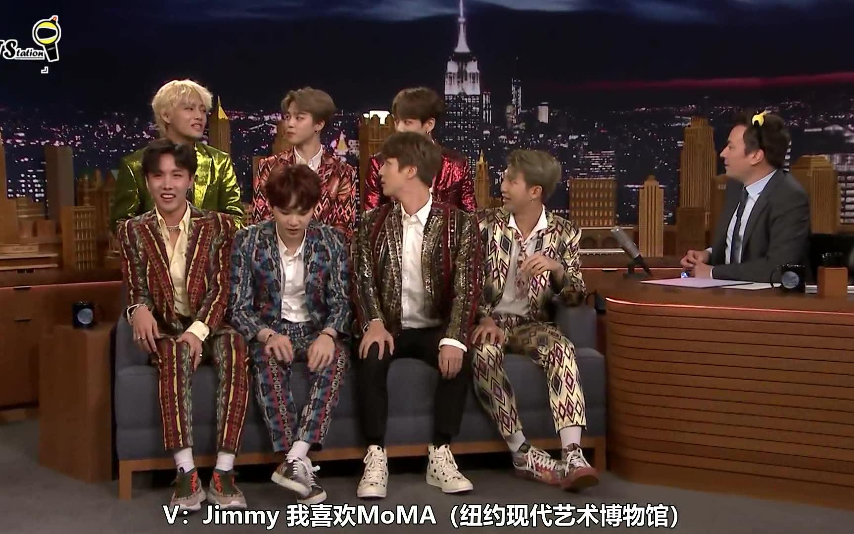 【BTStation中字】180926 Jimmy Interviews the Biggest Boy Band on the Planet BTS哔哩哔哩bilibili