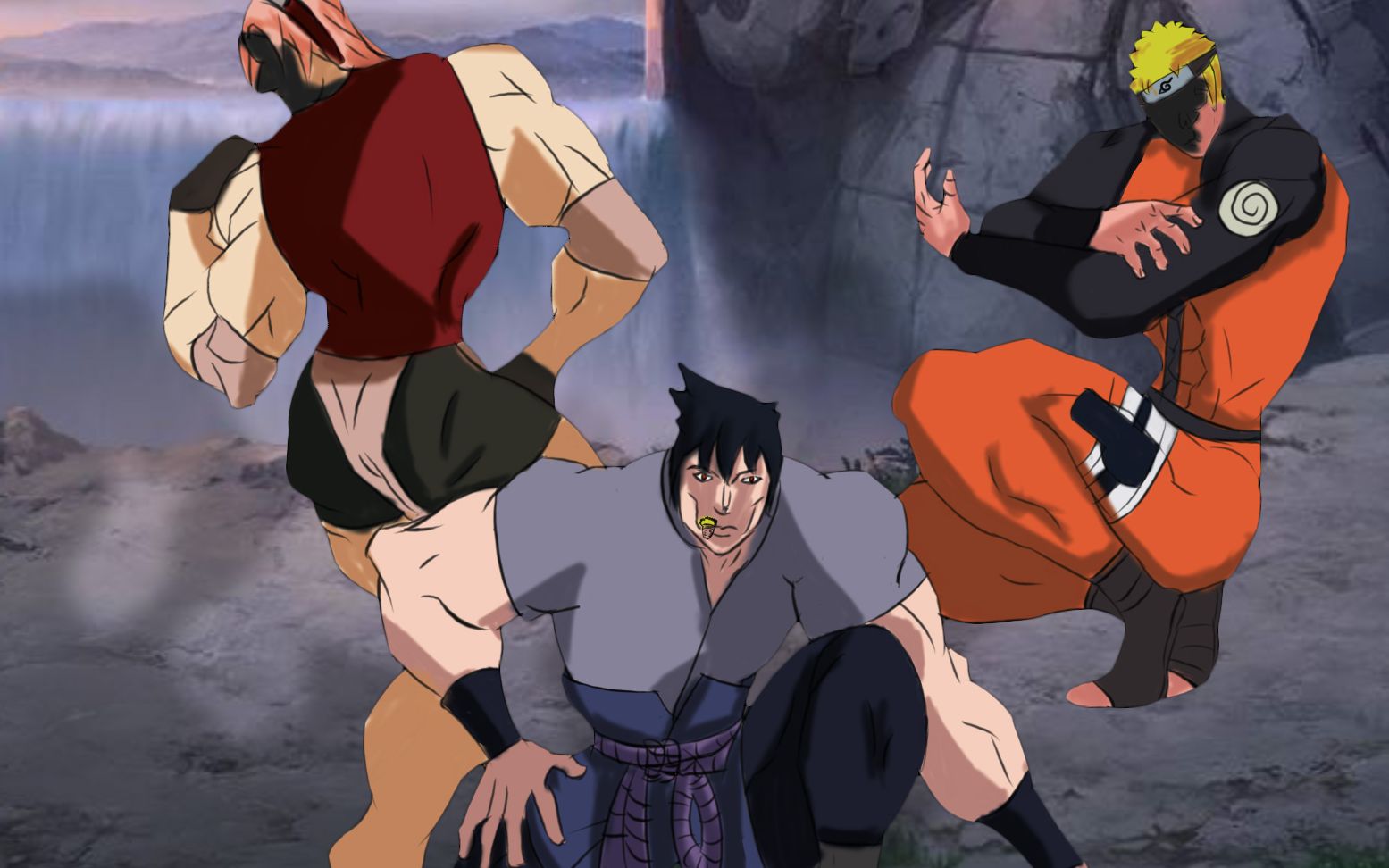 火影忍者jojo的奇妙冒险木叶三柱男