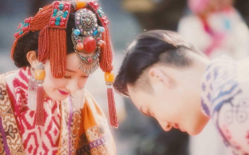 老九门启月夫妇大峡谷张启山尹新月幻境婚礼陈伟霆赵丽颖