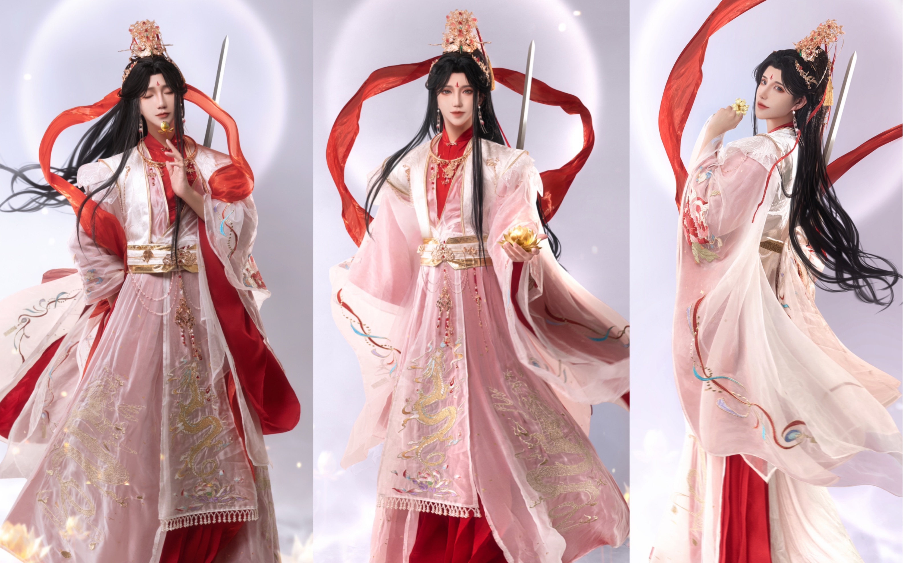 【天官赐福太子悦神cos】左手拈花,右手仗剑,天官赐福,百无禁忌.