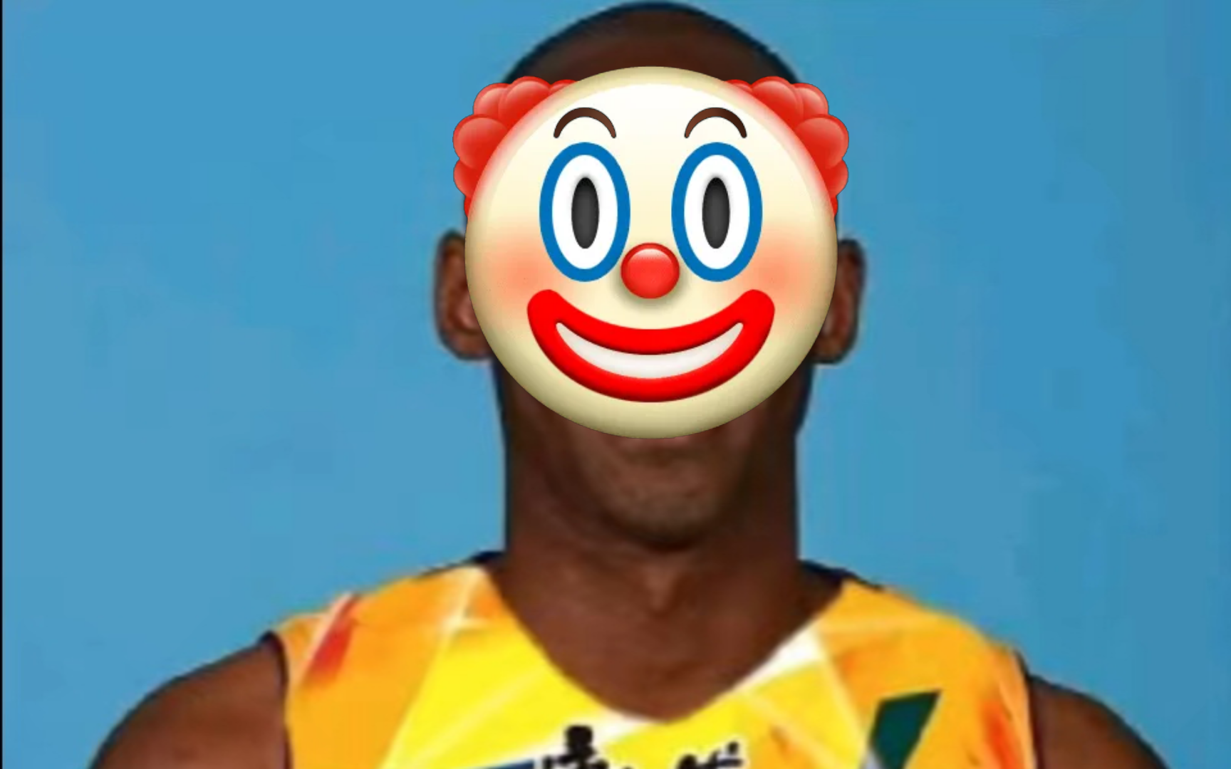 孩子们 我戴上了小丑的"面具"