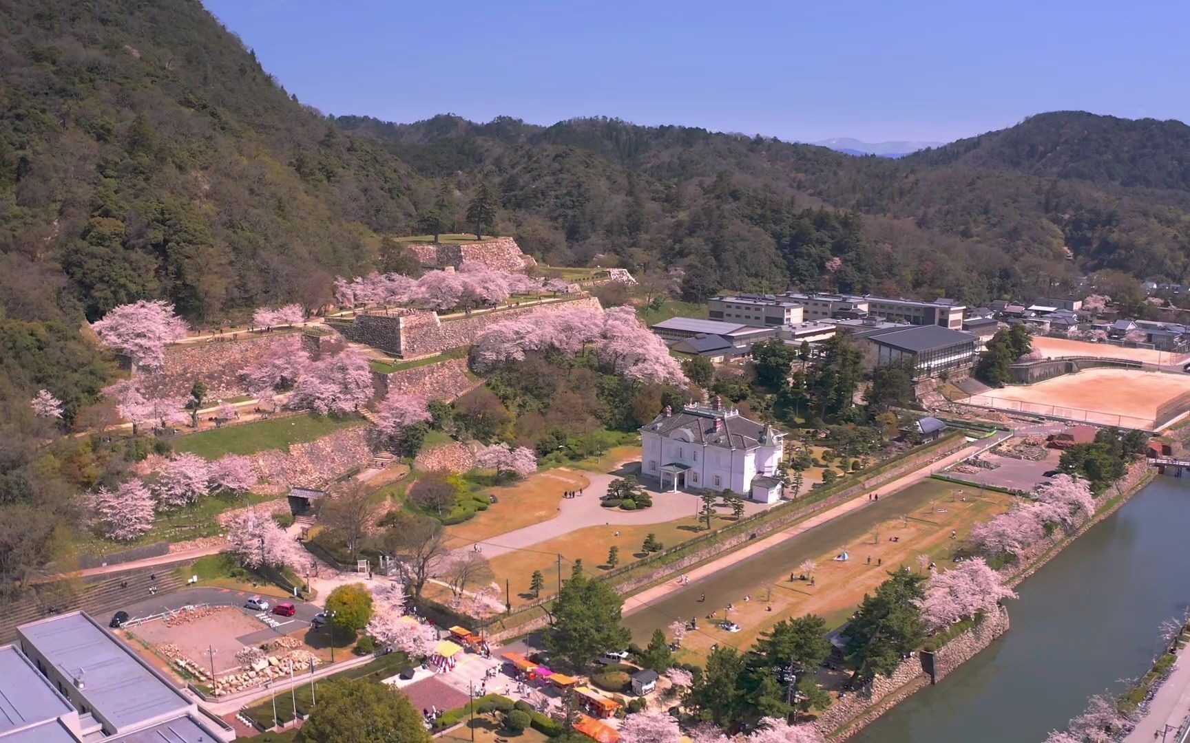 【日本百名城】063.「鸟取城」桜_哔哩哔哩_bilibili