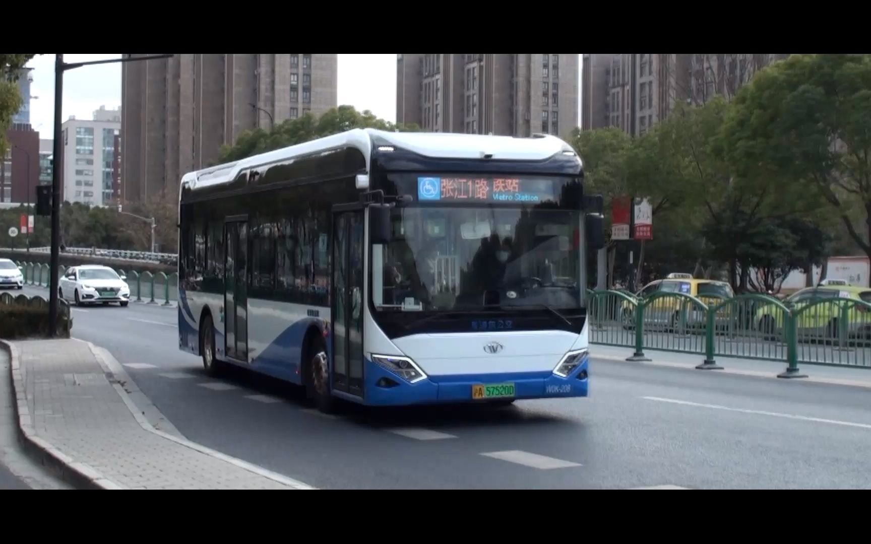 上海公交 浦东金高 张江1路 w0k-208