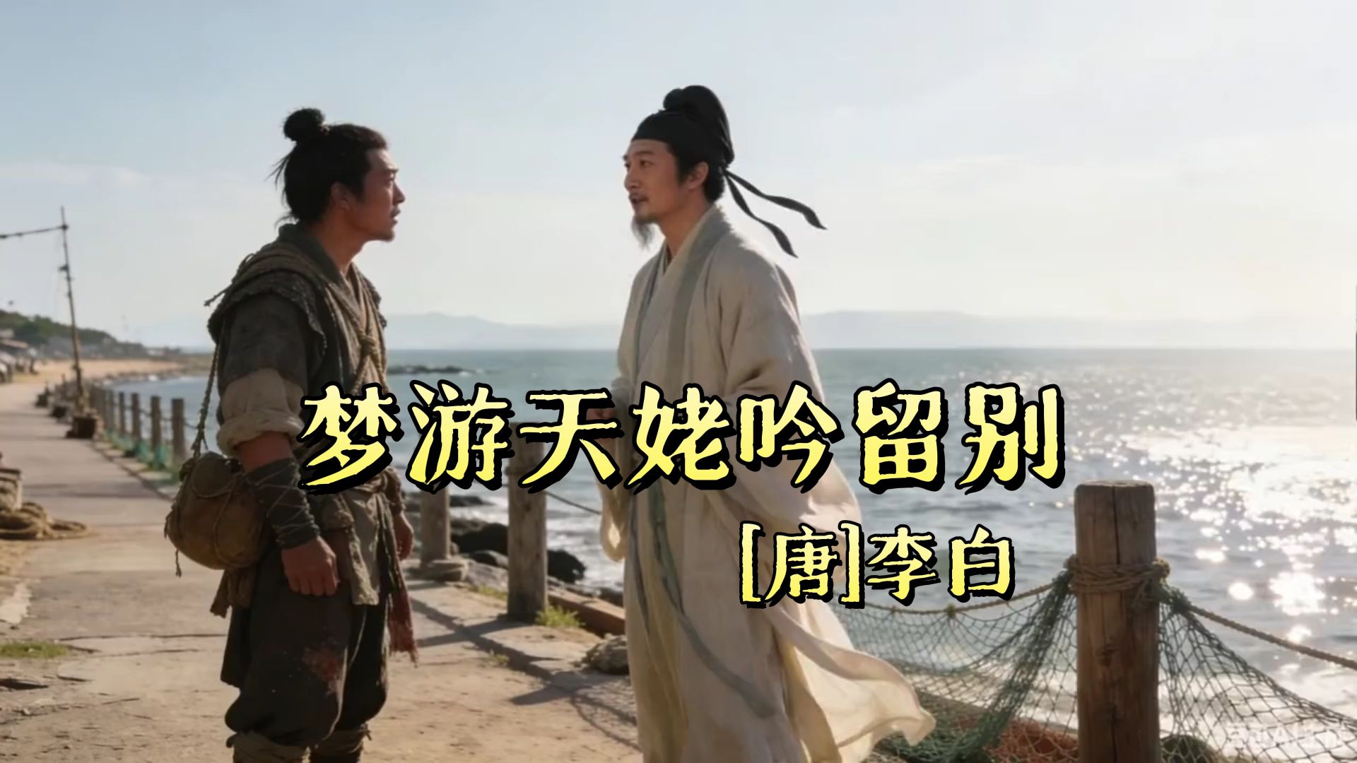 梦游天姥吟留别（安能摧眉折腰事权贵，使我不得开心颜）（唐-李白）