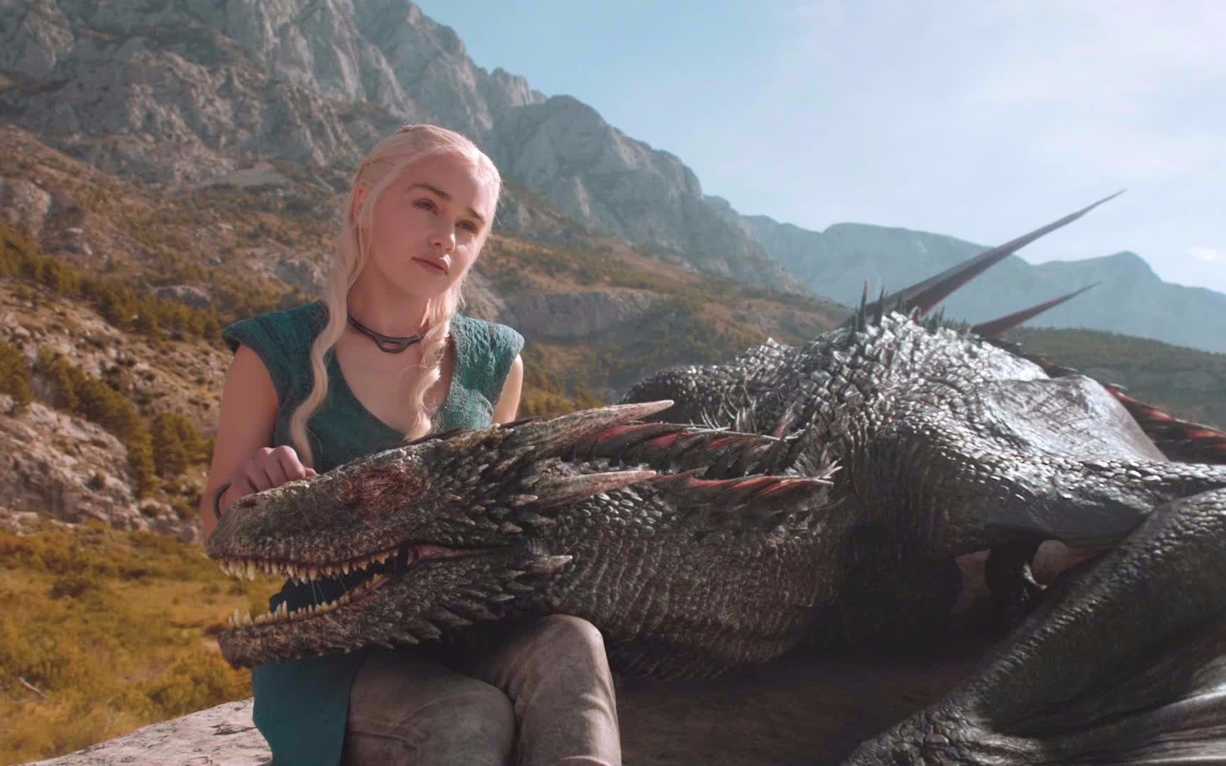 【重温权游】叛逆期的卓耿连龙妈都凶,吃个烤全羊也是手到擒来_哔哩