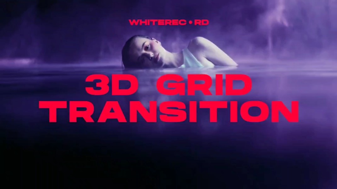 PR模板24种3D网格像素线条动画转过渡素材 3D Grid Transitions哔哩哔哩bilibili