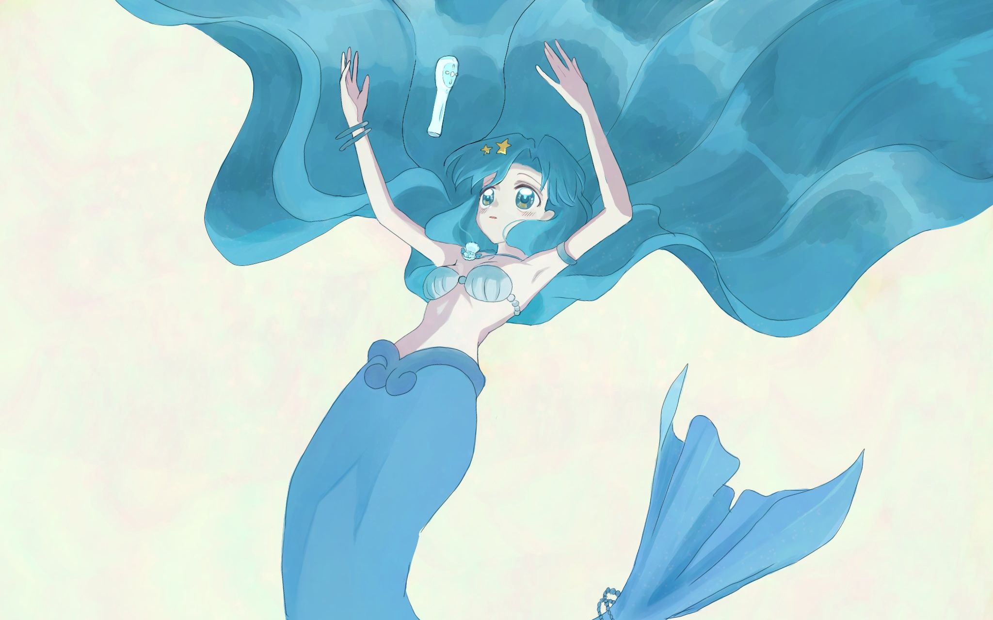 水色的旋律双语翻唱左右耳混响真珠美人鱼