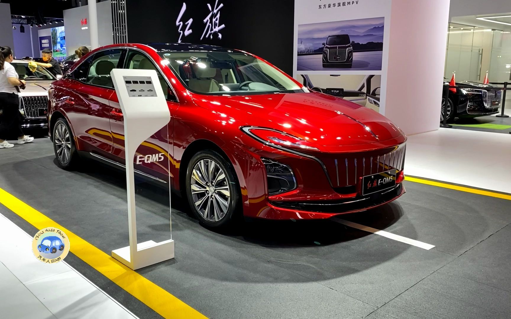 2022款红旗e-qm5高清实拍,外观内饰静态体验,买不买做个参考