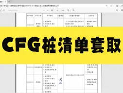 Download Video: CFG桩套清单