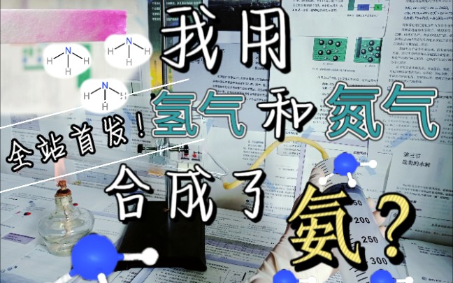 【全站首发】:我用氢气和氮气合成了氨!哔哩哔哩bilibili