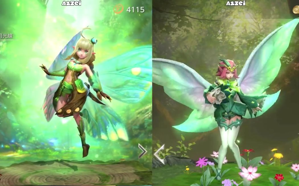 [图]【Warsong/Arena of Valor】王者荣耀日服与其他外服英雄对比！