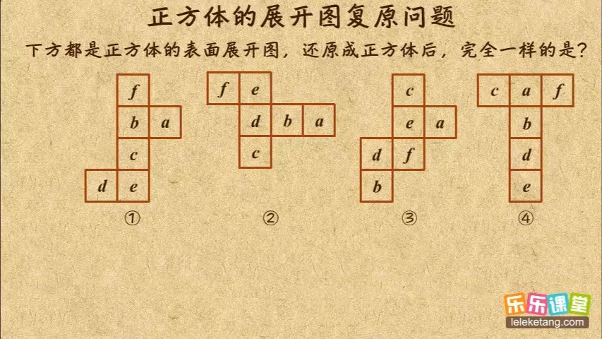 02 正方体的展开图复原问题 空间几何体 高中数学