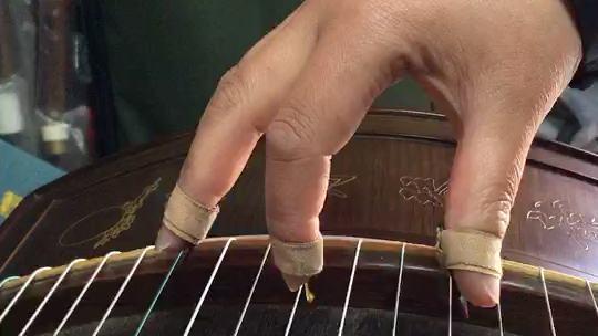 古筝,勾托抹托四点练习