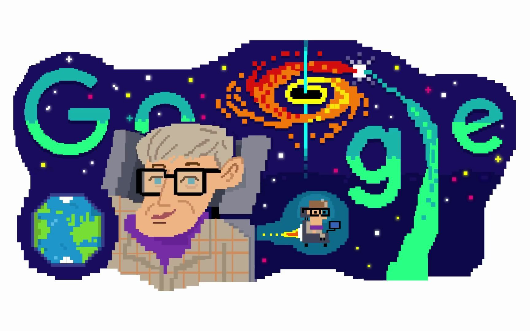 [图]【Google涂鸦】Stephen Hawking's 80th Birthday 斯蒂芬·霍金诞辰 80 周年【双语字幕压制 by MC-ALL】