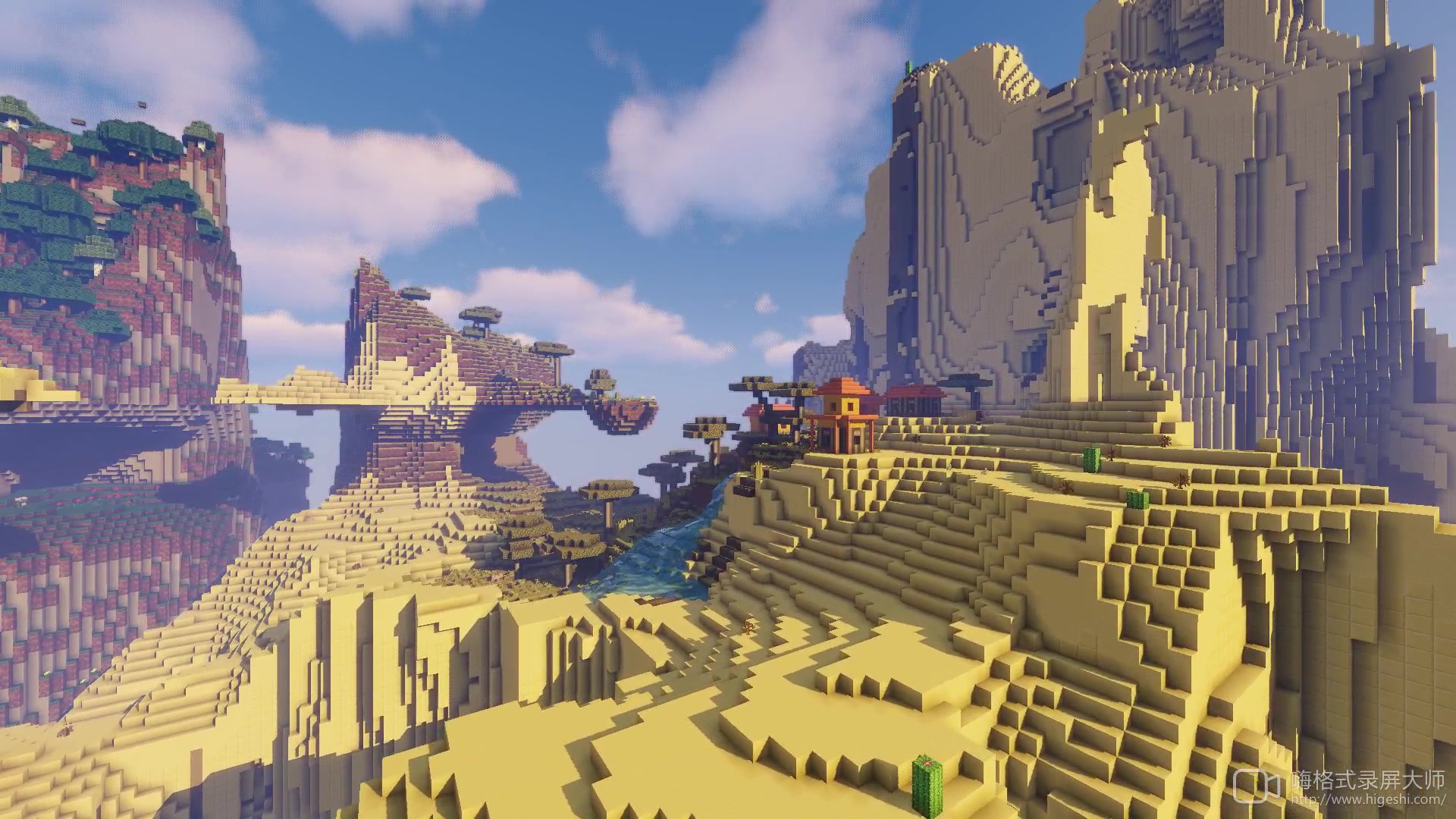 【minecraft风景鉴赏】2分钟让你感受的minecraft画质_哔哩哔哩 (゜