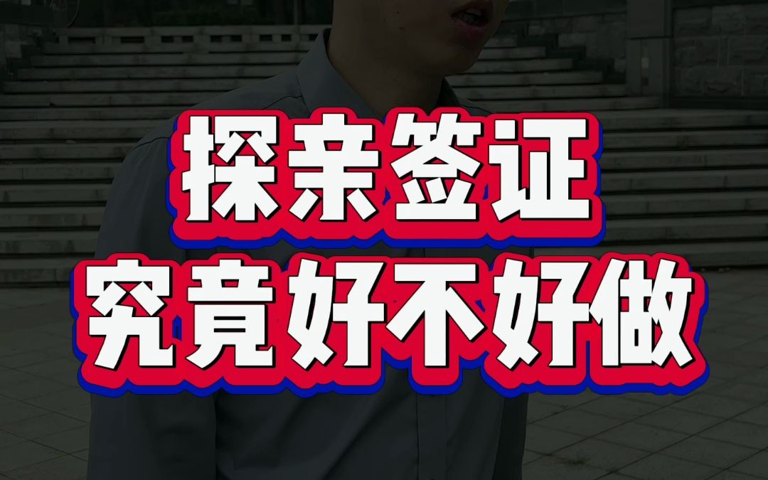 探亲签证究竟好不好做哔哩哔哩bilibili