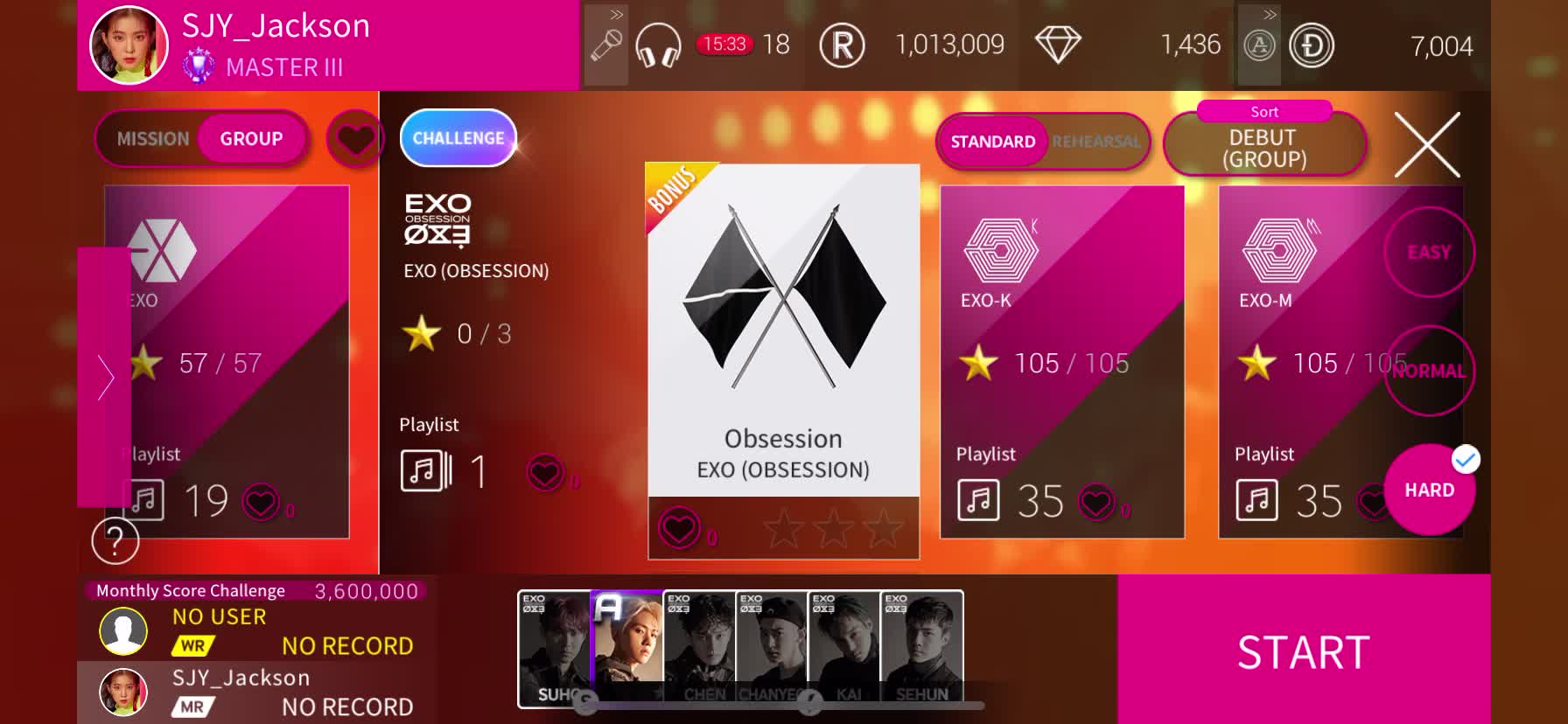 [图]EXO - Obsession (困难三星)（韩服 SuperStar SMTOWN）