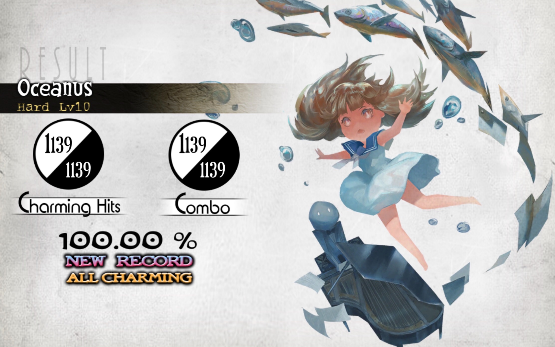 [图]【Deemo】Oceanus [Hard] Lv.10 100% All Charming