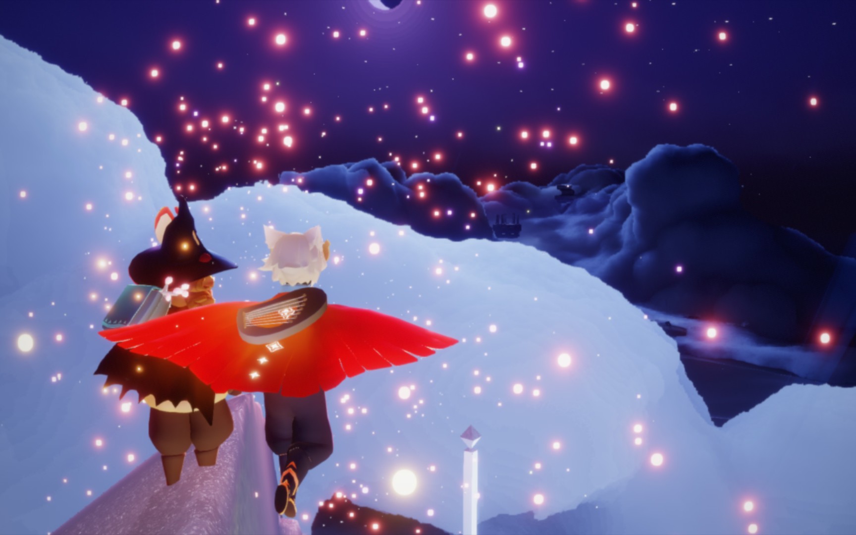 光遇打卡梅花桩&千鸟城and星光沙漠赏烟花