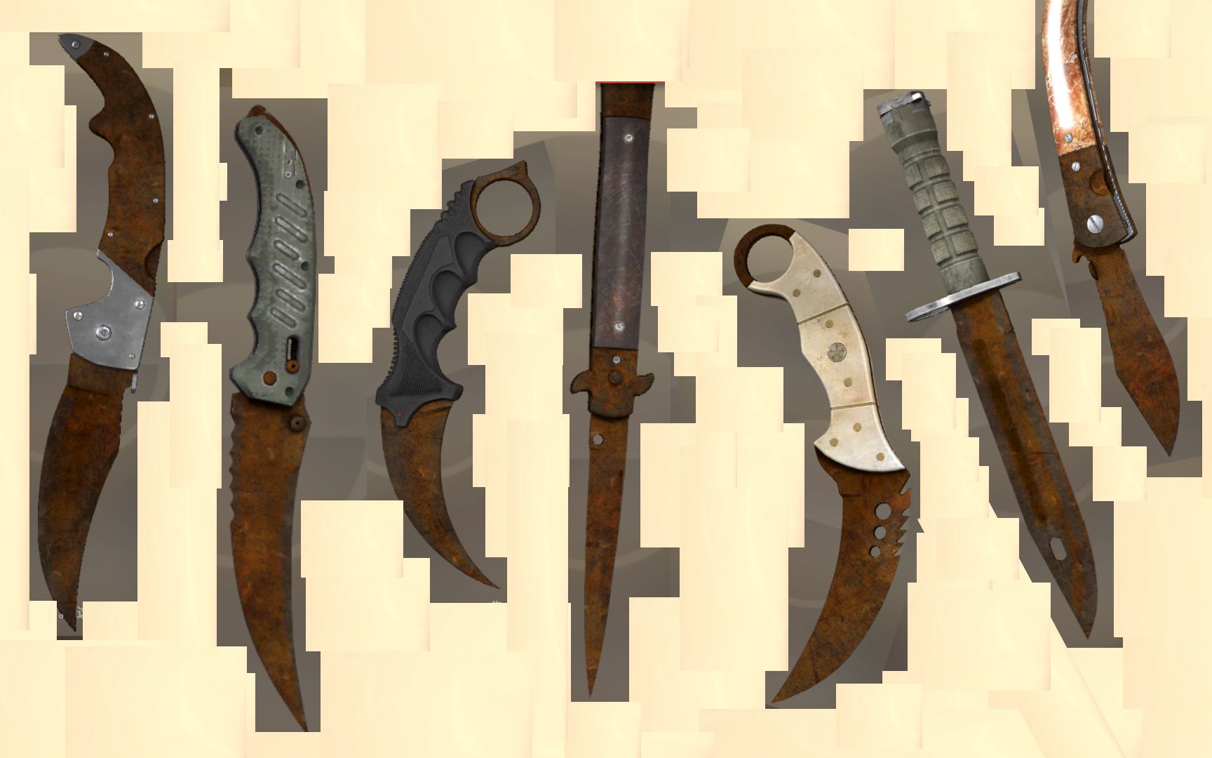 【CSGO刀评】外表生锈系列下期，用了破伤风，刀人很轻松！_哔哩哔哩_bilibili