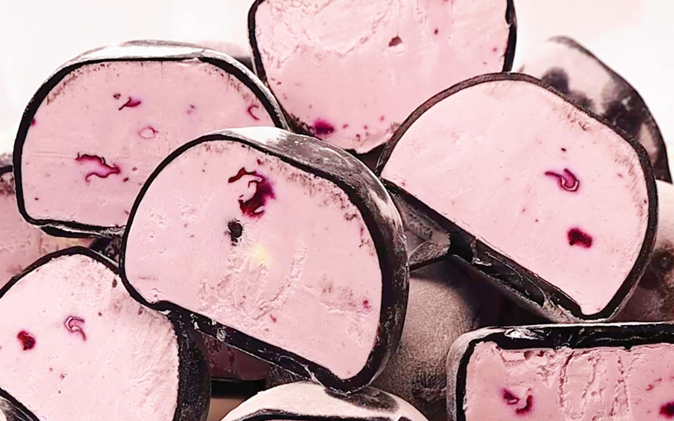 blackpink黑 粉蓝莓冰淇淋奶酪大福雪媚娘,太绝了吧!啊!