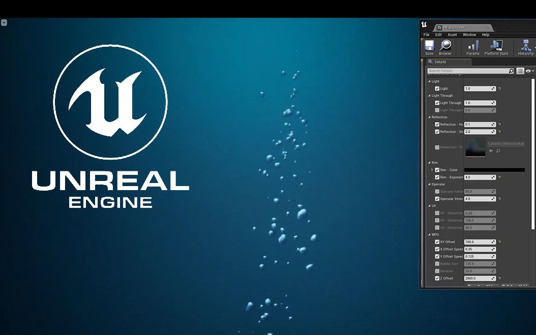 虚幻引擎4!制作复杂高效的水泡效果!哔哩哔哩bilibili