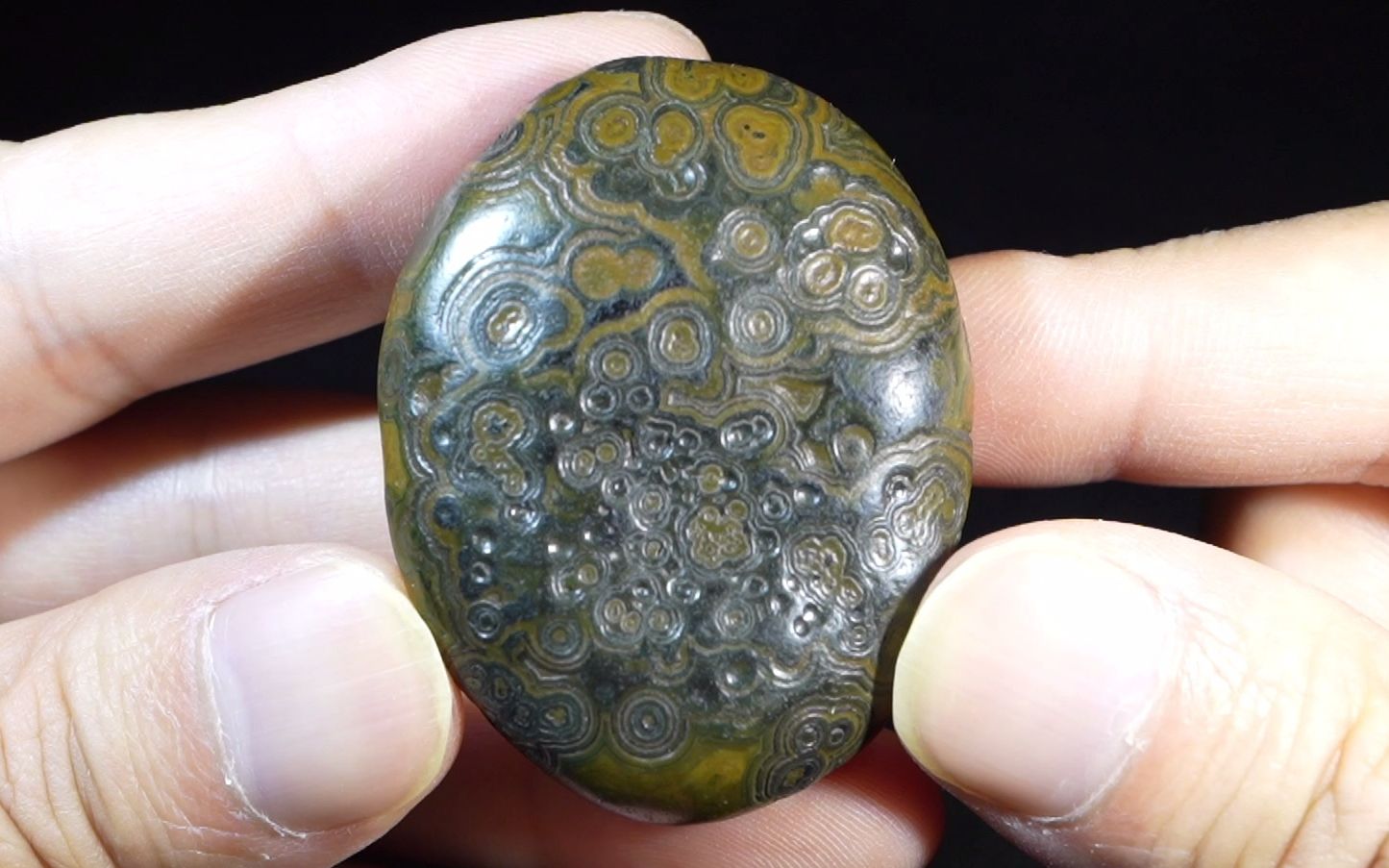 僵皮金钱纹 | 天然玛瑙原石