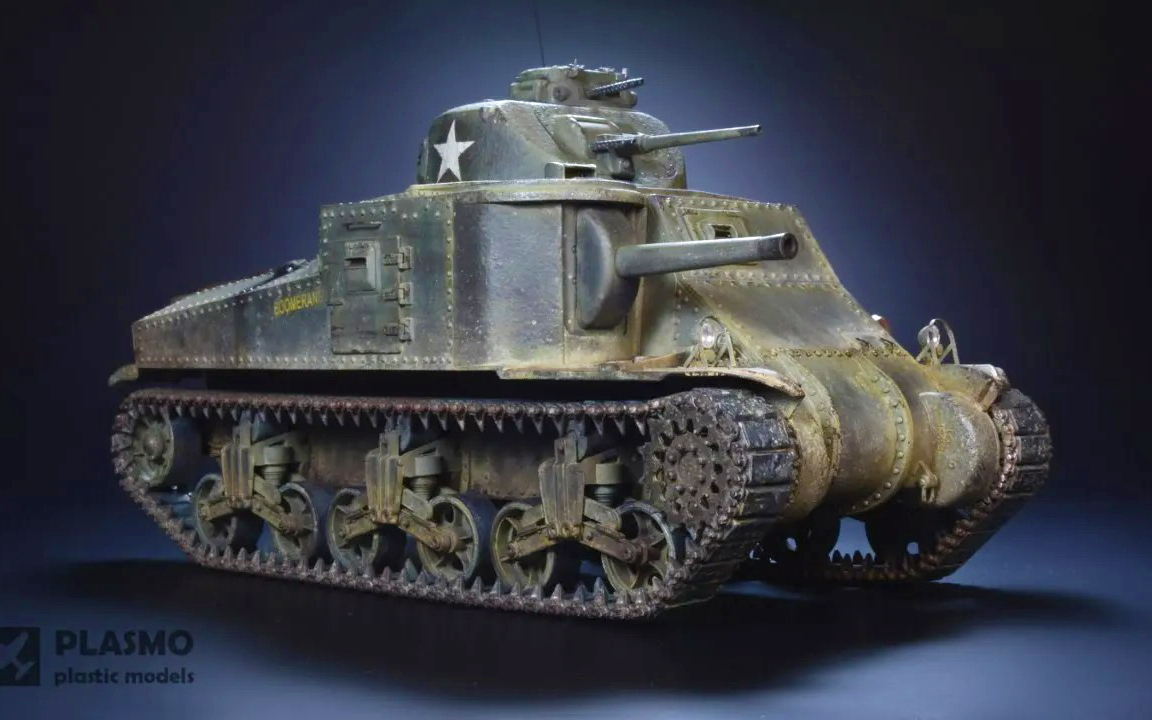 「PLASMO」Takom M3 Lee 模型制作(1/35)哔哩哔哩bilibili