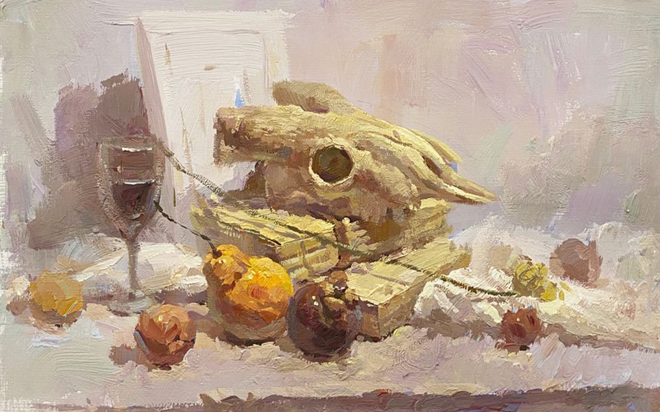 色彩静物——羊头组合