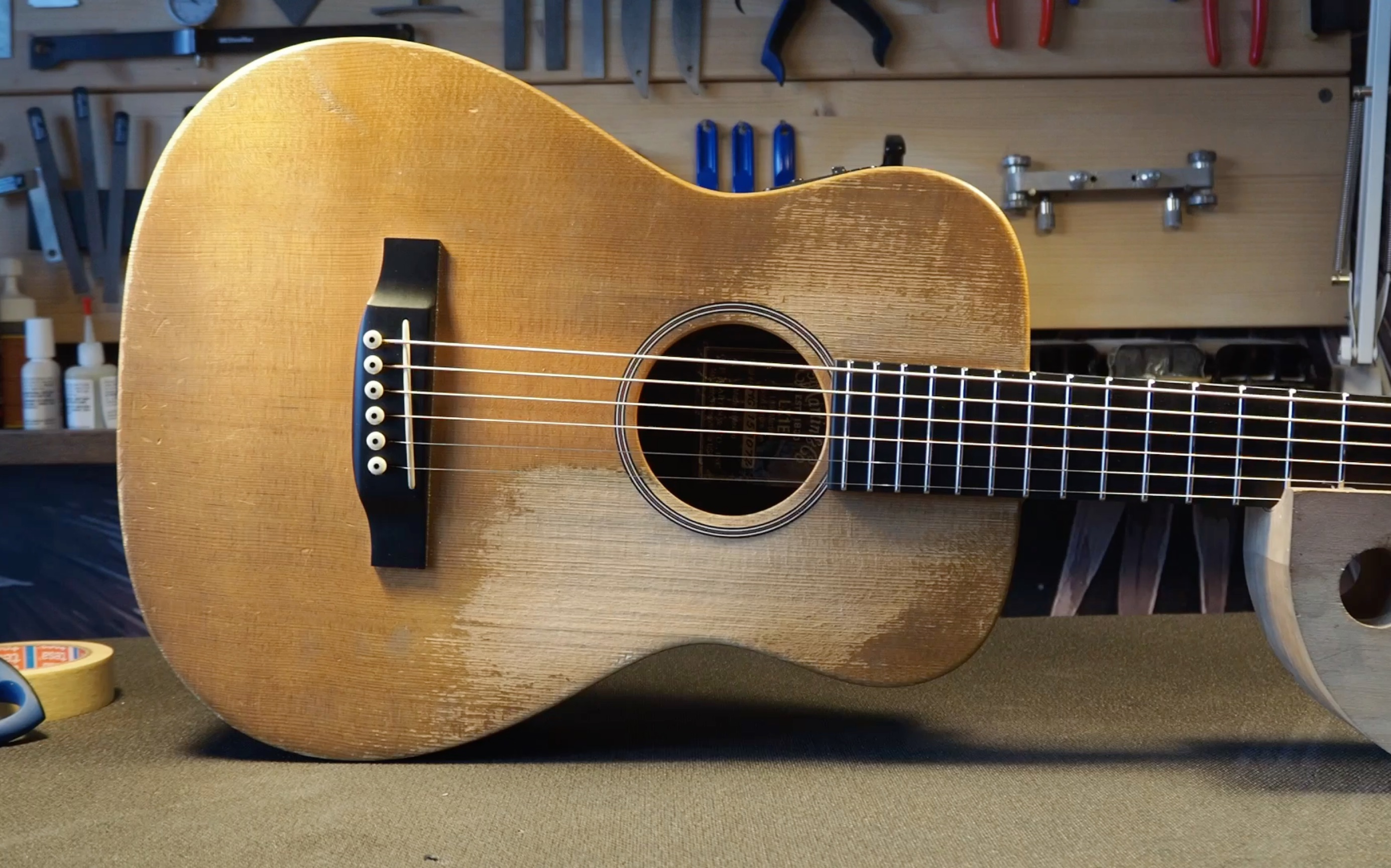 martin原声吉他更换品丝全过程